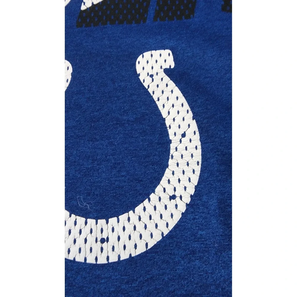Nike Indianapolis Colts NFL Training Mens Small Blue Dri-FIT L/S Shirt